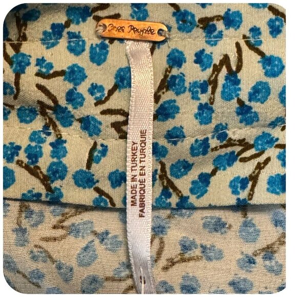 Free People NWT $98 Retro Mini Dress "C'est La Vie" in Cottagecore Floral Size S - Picture 3 of 12